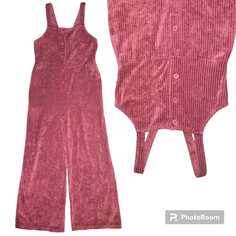 Treasure & Bond Red Corduroy Overalls - L (10/12)